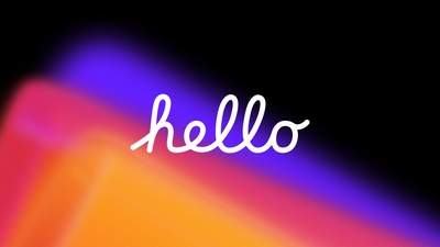 Vibrant Tech Delight Hello Apple Event Theme