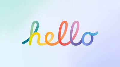 Vibrant Hello Typography Design for a Stylish Screen