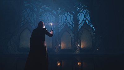 Hogwarts Legacy HD Wallpaper Featuring Harry Potter and Xbox Series X in 4K