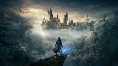 Hogwarts Legacy A Stunning 4K HD Wallpaper featuring Dragons Owls and the Magical World of Harry Potter