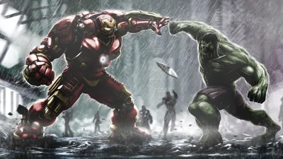 Iron Man vs Hulk Epic Hulkbuster Marvel Showdown HD Wallpaper  Free Download in 4K