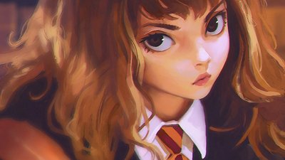 HD Wallpaper Hermione Granger Fan Art Painting by Ilya Kuvshinov  Harry Potter Inspired