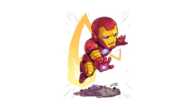 Iron Man Artwork HD Wallpaper  Marvel Comics Theme with Simple White Background  Free Download in 1080P 2K 4K 5K for PC Mobile  Tablet