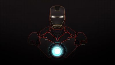 Marvel IronMan Digital Wallpaper HD 1080p Wallpaper with Dark Background and Futuristic Design