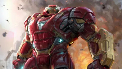 Iron Man Hulkbuster Marvel Comics HD Wallpaper  Free Download 3840x2160px