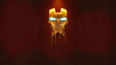 Iron Man Minimalist Digital Art Wallpaper  Marvel Comics Superhero Theme in HD