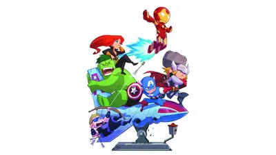 Marvel Avengers HD Wallpaper Iron Man Hulk Captain America  More on White Background  Free Download for Desktop  Mobile