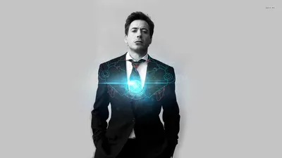 Iron Man in Black Suit HD Wallpaper of Tony Starks Futuristic Elegance