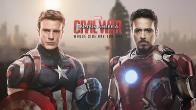 HD Marvel Captain America Civil War Wallpaper Featuring Iron Man  Captain America