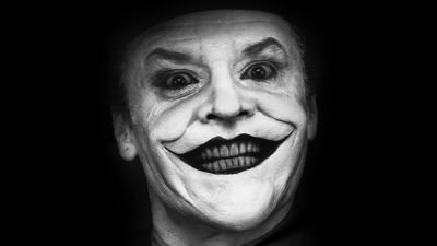 HD Wallpaper The Joker Smiling  Jack Nicholson as Batman in Monochrome  Free Download 1080p HD Desktop  Mobile Wallpapers