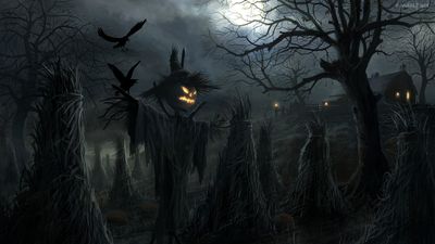 Spooky Jack O Lantern Halloween Wallpaper in 1080p HD  Free Download for PC Mobile and Tablet 1920x1080px