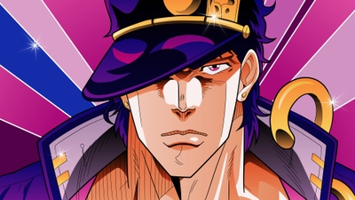 Jotaro Kujo Unleash the Adventure with this Epic Anime Wallpaper