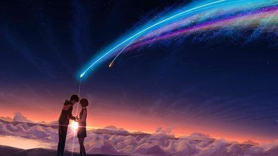 HD Wallpaper Anime Man and Woman Character Digital Wallpaper  Kimi no Na Wa