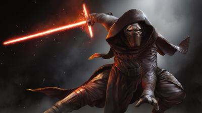 4K HD Wallpaper Star Wars Kylo Ren with Red Sword  Digital Illustration for SciFi and Fantasy Fans