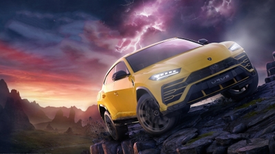 Roar of Power Lamborghini Urus in Forza Horizon 4 Landscape