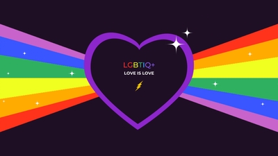 Celebrate Diversity with Vibrant LGBTQ Love Is Love Wallpaper