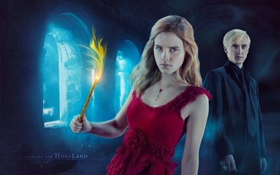 Magic HD Wallpaper Harry Potter Wand Hermione Granger  Draco Malfoy  1080p Free Download