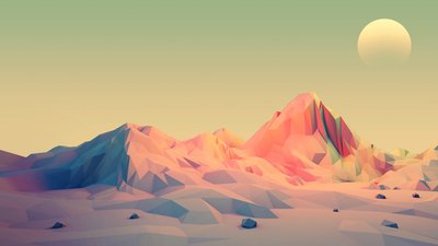 HD Wallpaper Mountain Illustration by Mark Kirkpatrick  Free Download in 1080p