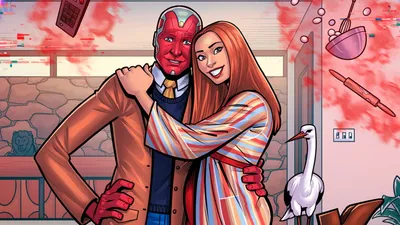 Scarlet Witch and Vision HD Wallpaper  Marvel Cinematic Universe  Comics  Free Download 1080p to 5K