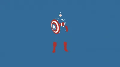 HD Captain America Wallpaper Marvel Comics Icon on Blue Background  Free Download