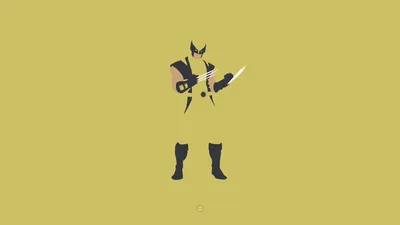 Marvels Wolverine in Yellow An Artistic HD Wallpaper Featuring XMen Icon