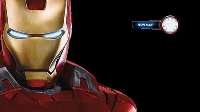 Iron Man Marvel HD Wallpaper  Black Background with Red Highlights 1920x1080px Free Download