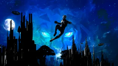 Marvel and Anime Fusion Black Panther Underwater Adventure  Free HD Wallpaper Download