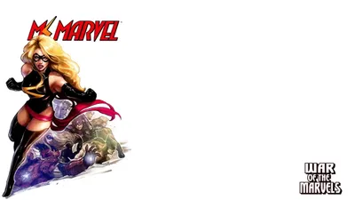 Ms Marvel HD Wallpaper Text  Western Script on White Background  Free Download for Desktop  Mobile