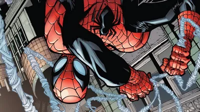 Download Free HD Wallpaper Superior SpiderMan Mask in Black and Red  Marvel Comics Theme for Desktop  Mobile