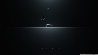 HD Wallpaper Gray and Black Minimalist Digital Art with Moon and Circle  Free Download in 1080p