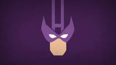 Stunning Purple Mask Digital Art Wallpaper Minimalist Marvel Hero Design in HD