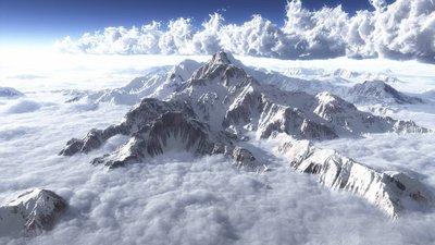 HD Wallpaper Majestic Mountain Covered in Clouds  Free Download 1080p HD Desktop and Mobile Wallpapers