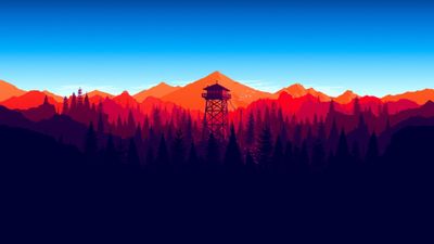 4K HD Wallpaper Pine Trees Field Firewatch Game Mountains  Minimalism  Free Download in 3840x2160px