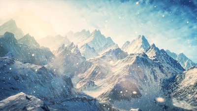 Snowcovered Mountain Wallpaper HD Artwork and Photo Manipulation  Free Download