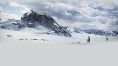 SnowCovered Mountain HD Wallpaper Stormtrooper and Star Wars Hoth Adventure in 1080p