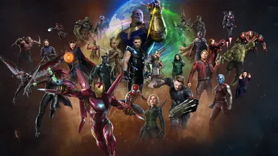 Avengers Infinity War HD Wallpaper Featuring StarStudded Cast and Iconic Marvel Heroes