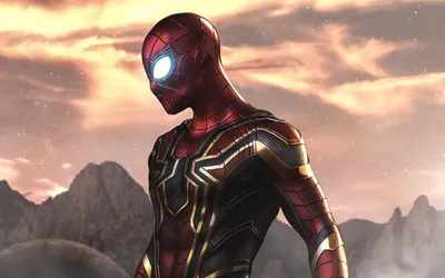 Download HD Avengers Infinity War Iron Spider Wallpaper  Marvel Comics  SpiderMan Adventure Theme for Desktop and Mobile