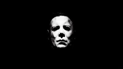 HD Wallpaper Movie Halloween 1978 Black  White Michael Myers Portrait  Spooky and Dark 1080p Horror Background for PC Mobile Tablet