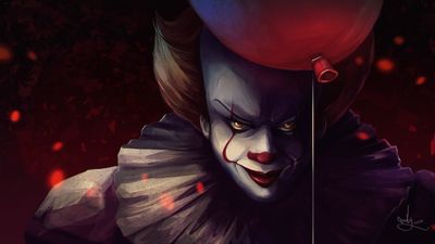 HD Wallpaper Movie It 2017 Balloon Clown Pennywise Celebration  Free Download 1080p Halloween Horror Evil Spooky