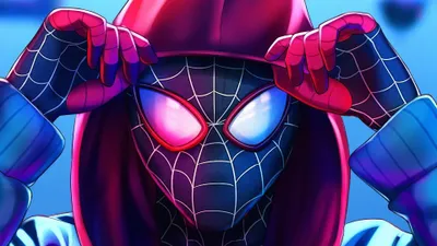 Download Free HD Wallpaper of SpiderMan Into The SpiderVerse Featuring Miles Morales  Marvel Comics Inspired 4K Desktop Background