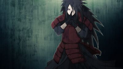 HD Naruto Shippuuden Uchiha Madara Wallpaper 1080p Halloween Anime Fantasy with Rinnegan and Spooky Elements