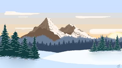 HD Wallpaper Nature Landscape Pixel Art Mountains  Free Download  1080p