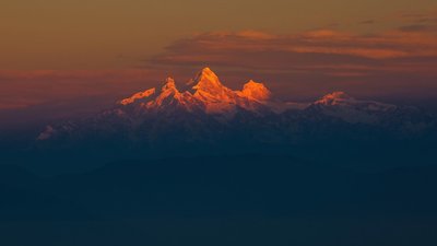 Snowcap Mountain Digital Wallpaper HD Nature Landscape with Sky Clouds  Free Download 1080p