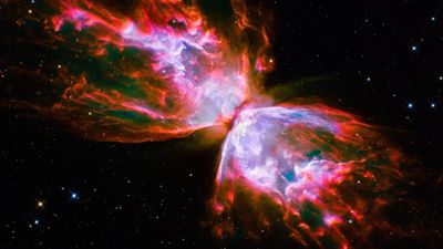 4K HD Wallpaper Stunning Nebula Universe and Space Imagery featuring Butterfly Nebula Hubble and Bug Nebula