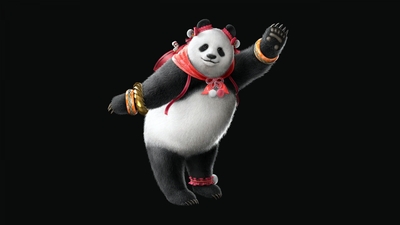 Adorable Panda Fighter Tekken 8 Fan Art