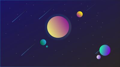 Stunning 1080p HD Wallpaper Planet Space Art Minimalism Gradient Digital Art  Free Download