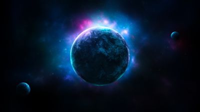 Stunning 4K HD Wallpaper Planets in Dark Space  Free Download for PC Mobile and Tablet