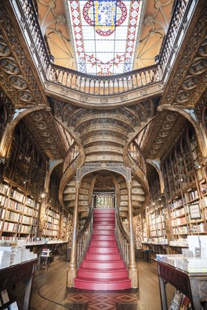 HD Wallpaper Portos Livraria Lello Bookshop and Ivo Rainha Architecture