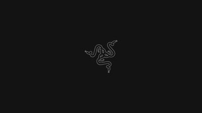 Black Razer Logo Wallpaper HD Minimalistic Design with Copy Space and Black Background  Free Download in 1080p