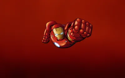 Iron Man Clip Art HD Wallpaper Marvel Comic Brilliance on a Red Steel Background